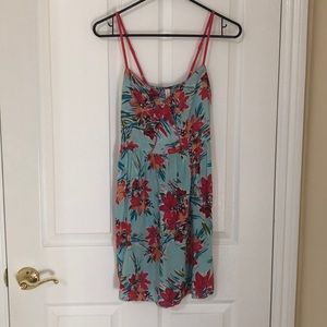 Flower Print Dress with Pockets